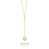 Aucielle ak0007c/45  ketting  geelgoud  42+3 cm zirconium