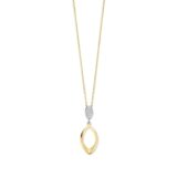 N6G55
Zilveren geel vergulde ketting + open hanger 40-42-45cm Naiomy