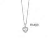 AW201 ketting orage hart zilver zirconium