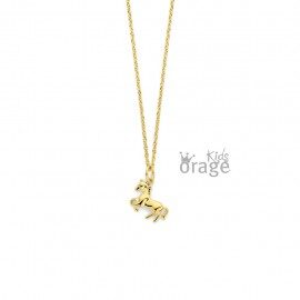 K2795 Orage Kids ketting paard verguld 