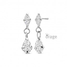 K2931 Oorringen zilver zirconium
