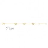 K3156 Armband klavertje 9kt geel goud 