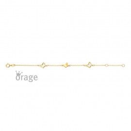 K3134 Armband vlinder 9kt geel goud