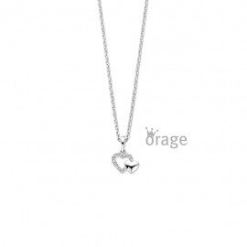 K3114 Ketting hart zilver