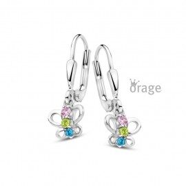 K3120 Oorslingers multicolor zilver