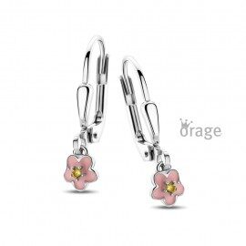 K2934 Oorslingers bloem zilver