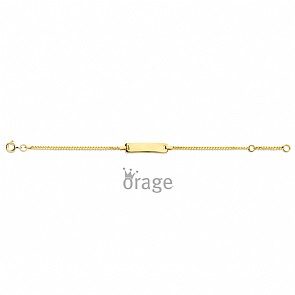 K2666-K2381 Identiteit gourmette 9 kt geel goud (