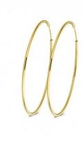 Lisa mona 14ct geel gouden creool  30mm
