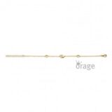 K3118 Armband hart verguld geel goud zirconium