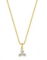 Lisa mona lm/go670 geelgoud ketting met hanger14ct