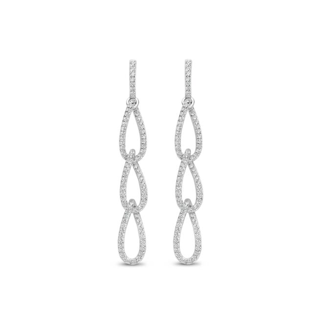 N4A53 naiomy oorslingers zilver met zirconium