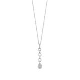 N6C62 
Zilveren ketting + hanger schakels + CZ 40-42-45cm Naiomy