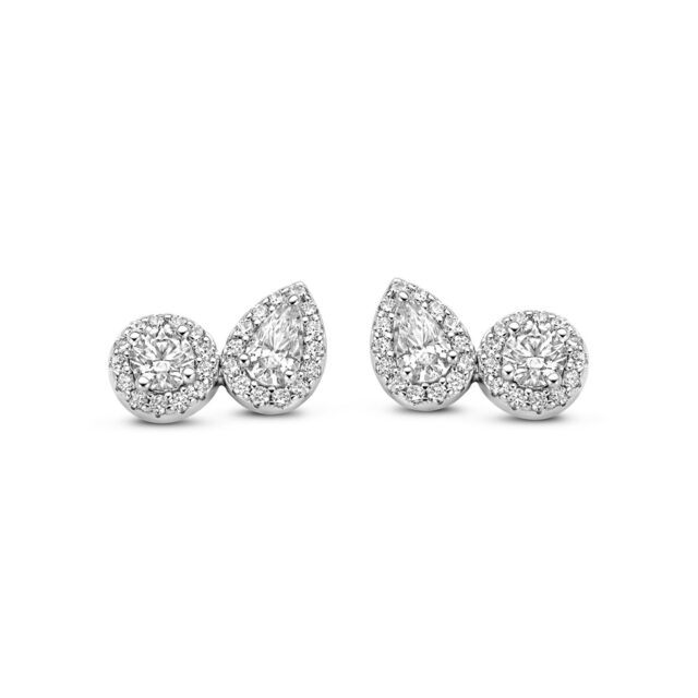 N4r58 Zilveren oorringen gezet met zirconium Naiomy