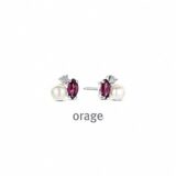 AW257 oorringen parel zirconium