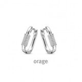 BA029 Oorringen zilver zirconium