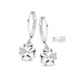 K2772 Orage Kids oorslingers klavertjes 4 zilver