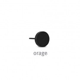AW281 Oorring heren staal zwart 1st.