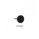 AW281 Oorring heren staal zwart 1st.