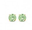 Lisa Mona oorringen 14ct  Peridot groen 4mm