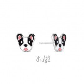 K2792 Orage Kids oorring hond zwart 