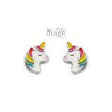 Orage Kids oorring eenhoorn multi color K2625