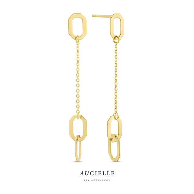 Aucielle AE0002B oorringen 18ct geelgoud