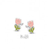 K2729 Orage Kids oorring bloem roze groen