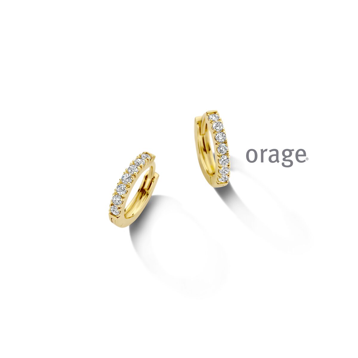 Orage oorring aw047 verguld 