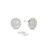 T721 Oorringen smiley Zilver