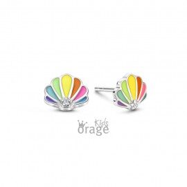 K2722 Orage Kids oorring schelp mulitcolor