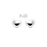 Orage Kids oorring hart zilver