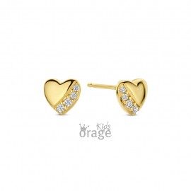 K2757 Orage Kids oorring verguld hart