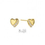 K2757 Orage Kids oorring verguld hart