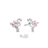 K2801Orage Kids oorringen flamingo roze