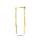AE0180B Slingeroorbellen 18ct geelgoud