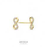 AE116C oorringen infinity 18ct zirconium