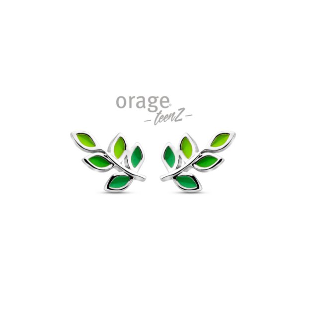 Orage TeenZ ooring blaadje groen T685