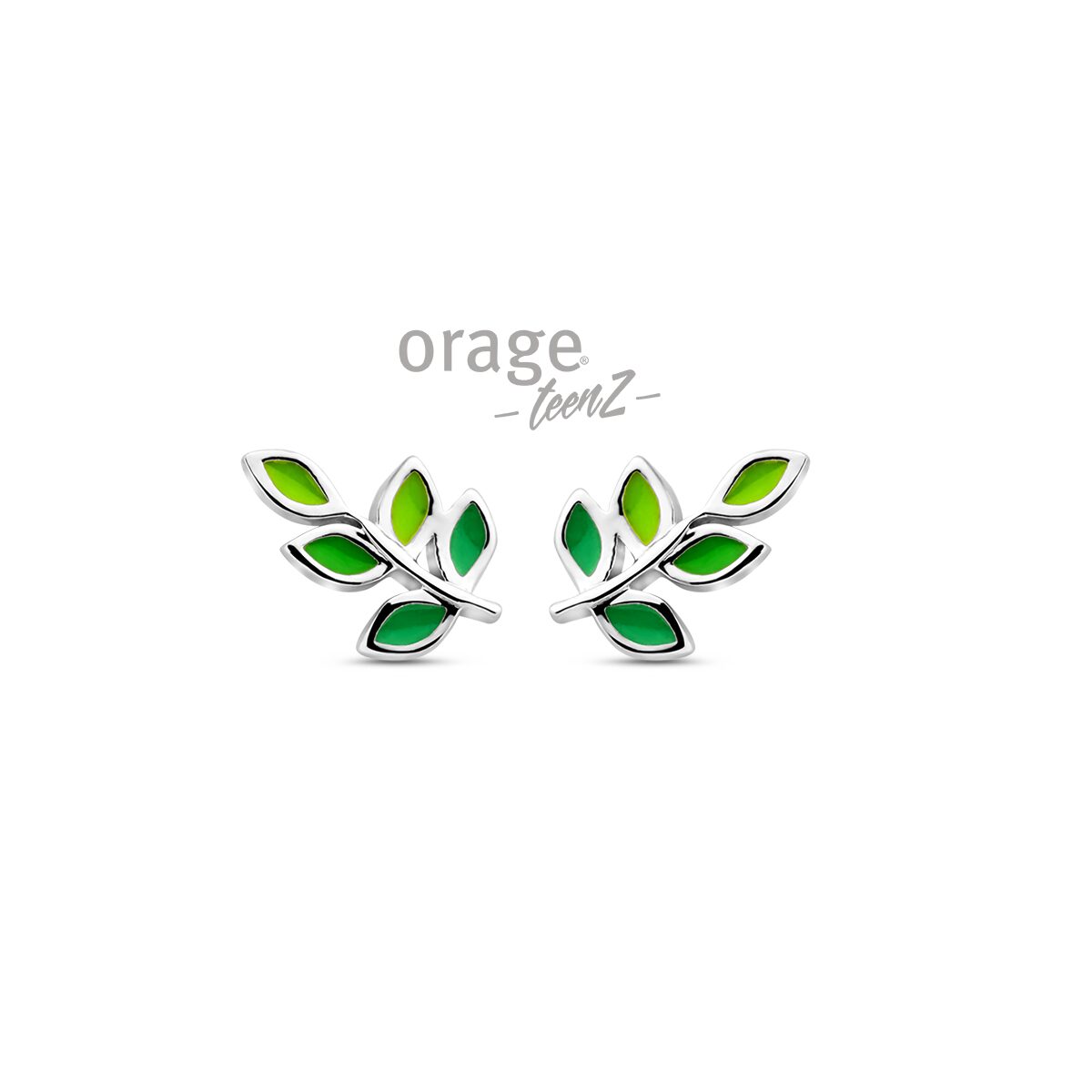 Orage TeenZ ooring blaadje groen T685