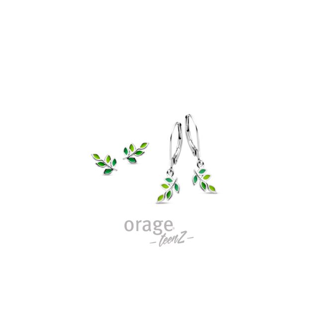 Orage TeenZ ooring blaadje groen T685