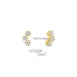 T722 Orage TeenZ ooring zirconium verguld 