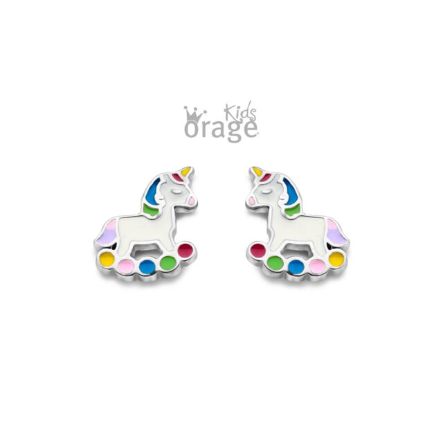 K2628 Orage Kids oorring schommelpaard multi color