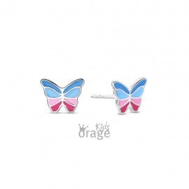 K2756 Orage Kids oorring vlinder multicolor