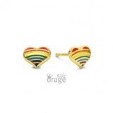 K2779 Orage Kids oorring hart verguld geel