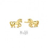 K2794 Orage Kids oorring paard verguld geel