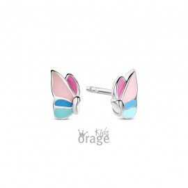 K2754 Orage Kids oorring vlinder multicolor