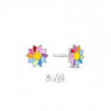 K2733 Orage Kids oorring bloem multicolor