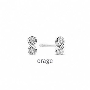 AW213 oorringen zilver orage 