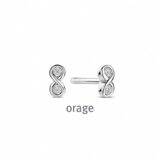 AW213 oorringen zilver orage