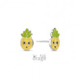 K2785 Orage Kids oorring ananas geel