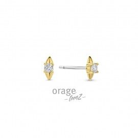 T724 Orage TeenZ ooring zirconium verguld 